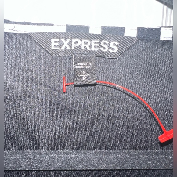 🖤 Express Sheer Chevron Dress - Picture 2 of 5